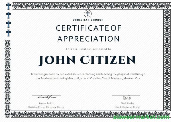 USA Pastor Appreciation cert